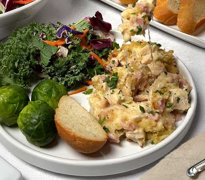 Small Batch Chicken Cordon Bleu Casserole.