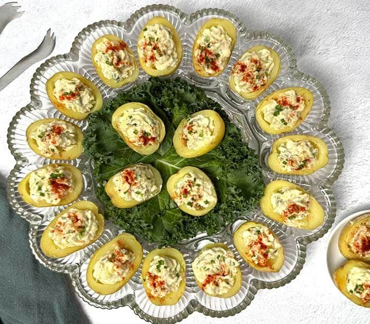 Southern-style deviled potatoes.