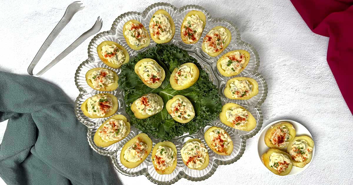 Southern-style deviled potatoes.