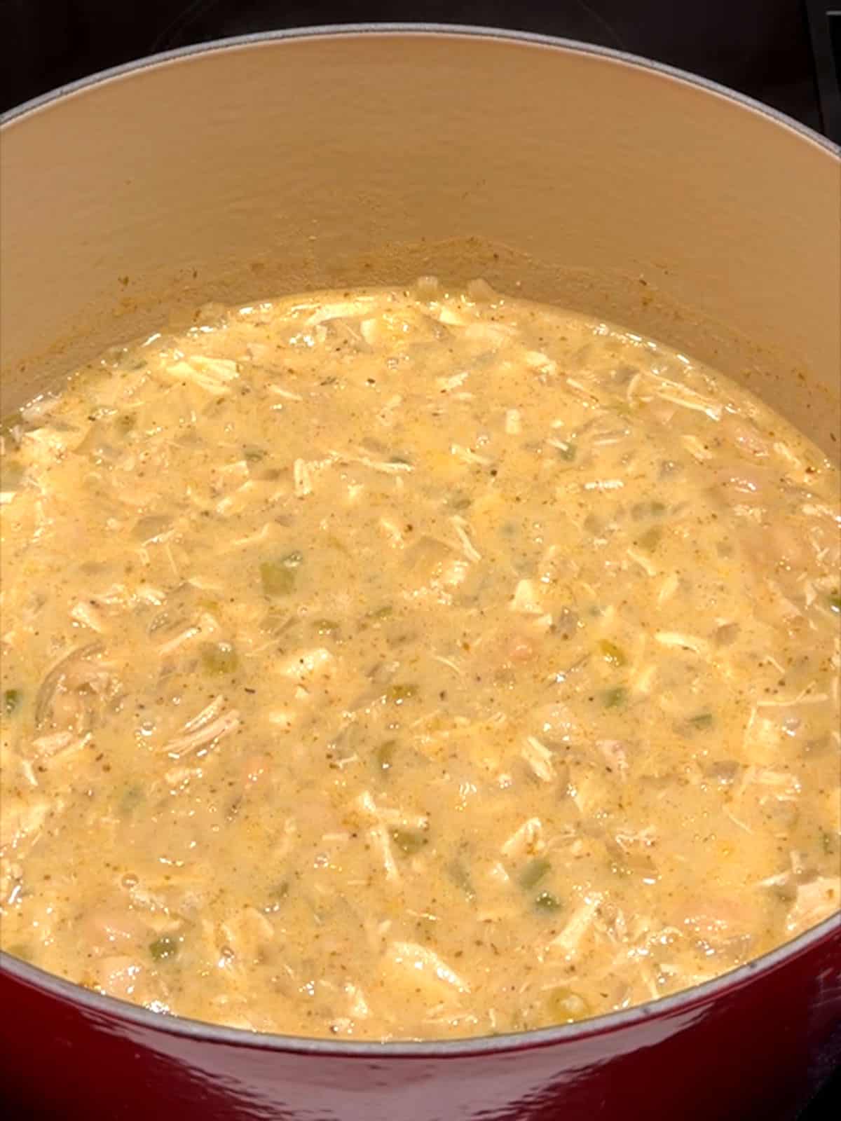 Finished chili.