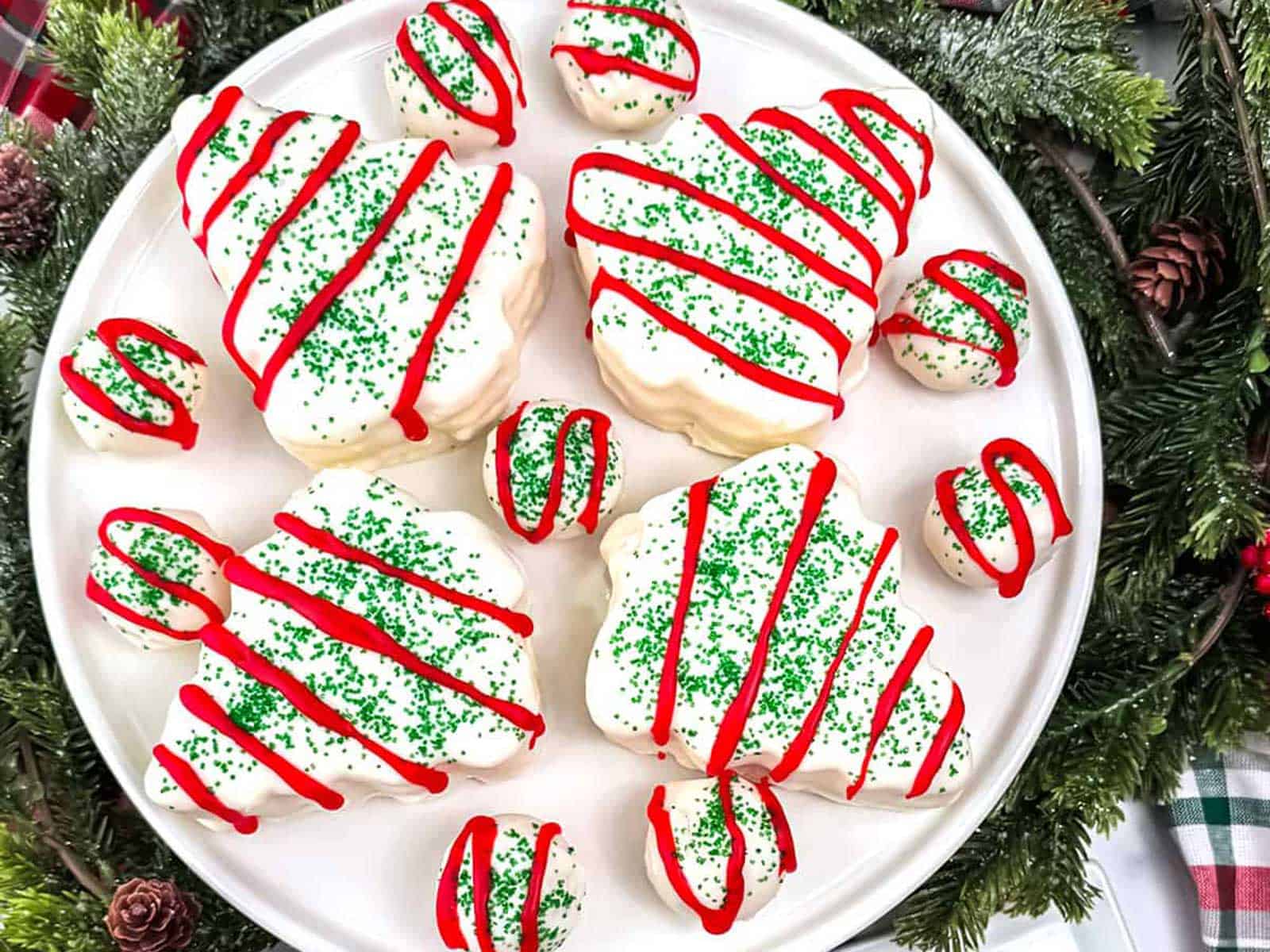 Little Debbie Christmas Tree Snack Cakes and Cake Balls