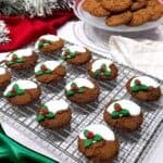 Classic holiday gingersnap cookies.