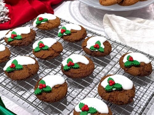 Classic Holiday Gingersnap Cookies - Pudge Factor