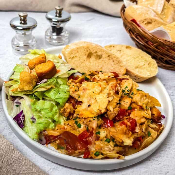 Reimagined Small-Batch King Ranch Casserole.