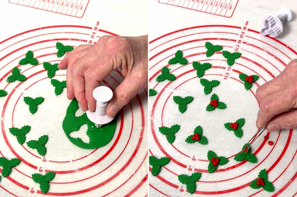 Making the fondant hollt.