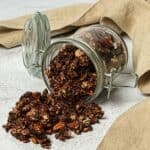 Air fryer chocolate nut granola.