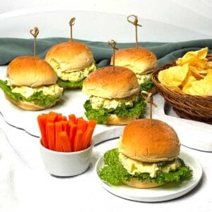 Egg salad sliders.