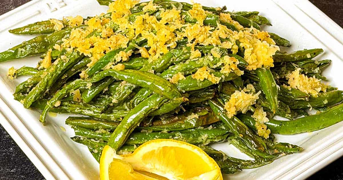 Garlic Parmscan Roasted Green Beans.