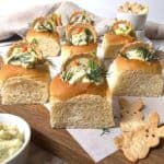 Easter Basket Egg Salad Rolls.