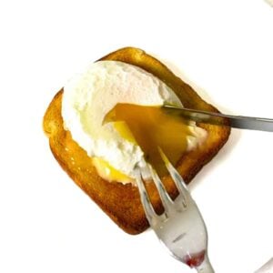 Perfect poached egg.