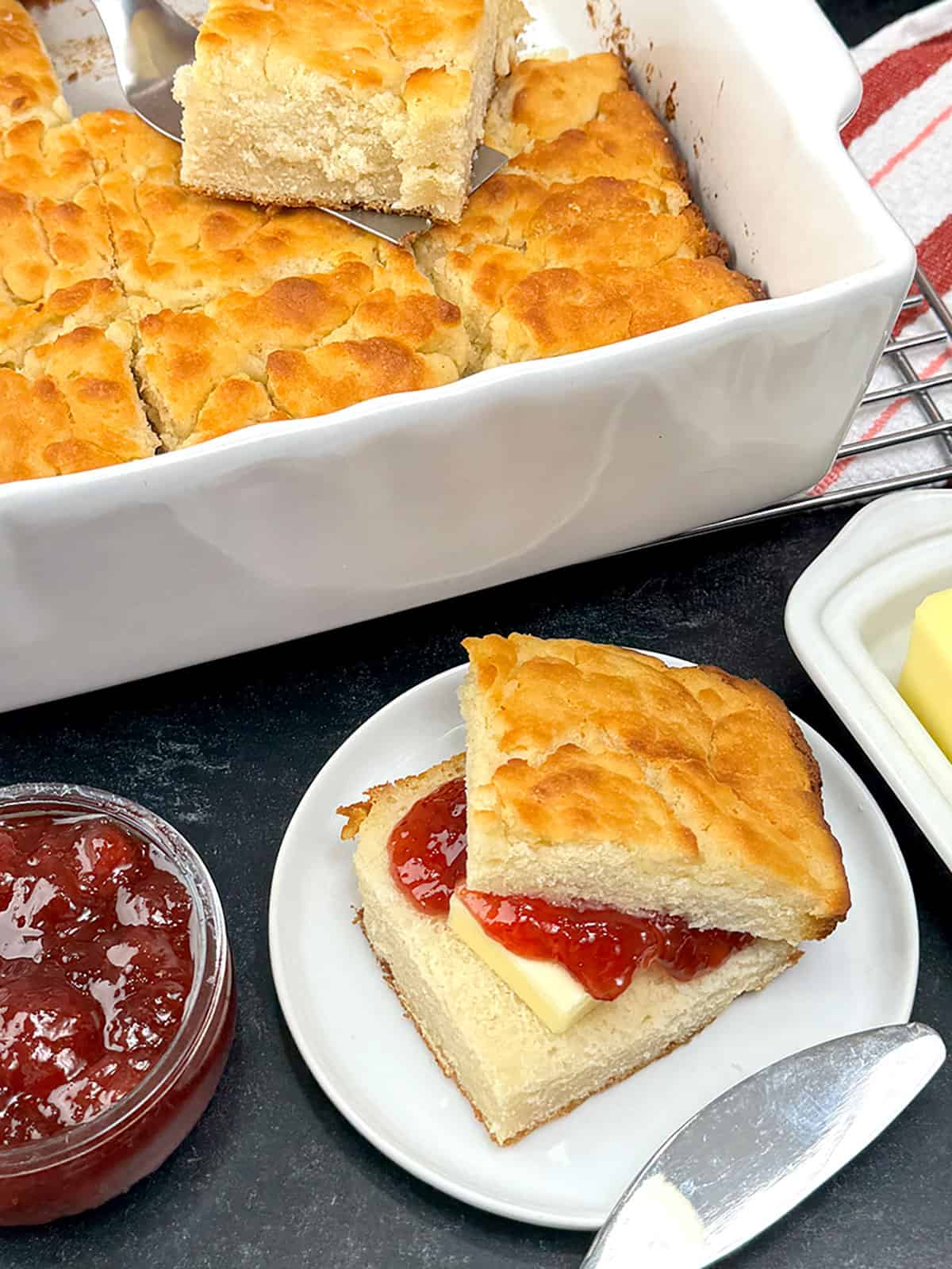 Easy Butter Swim Biscuits