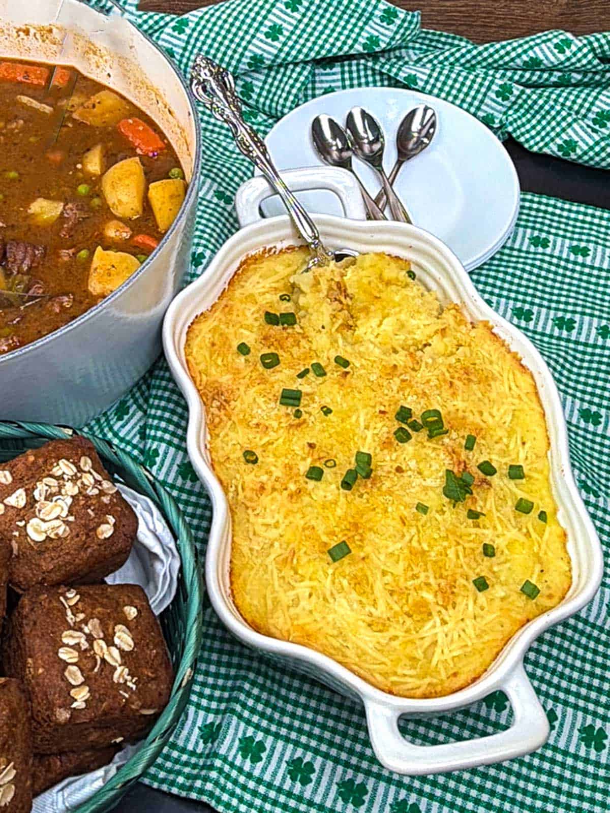 Irish mashed potato casserole.