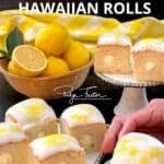 Lemon-curd-filled Hawaiian Rolls.
