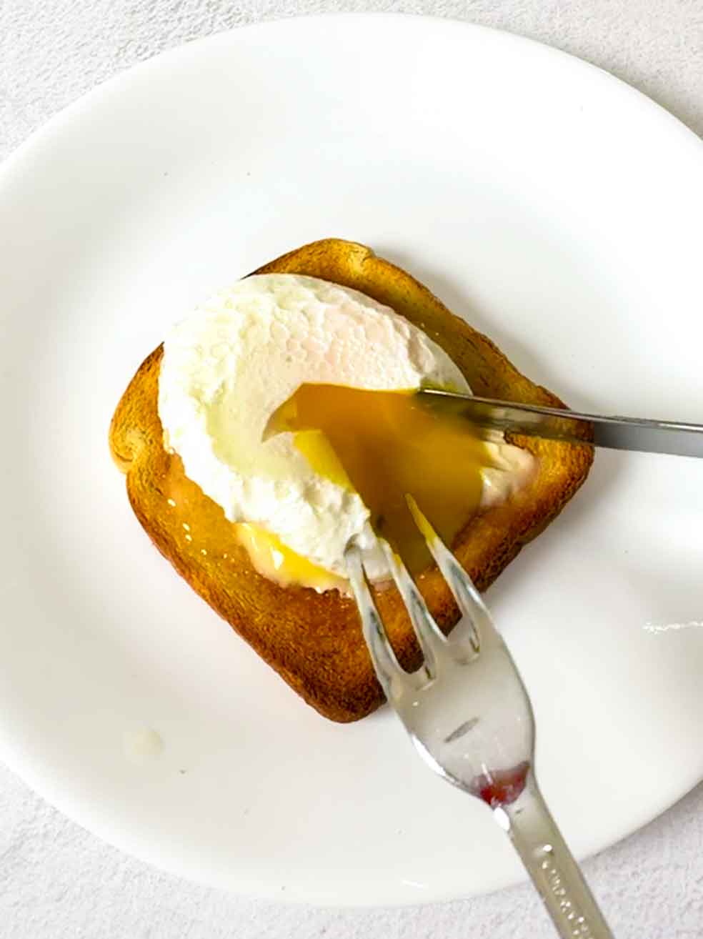Perfect poached egg.