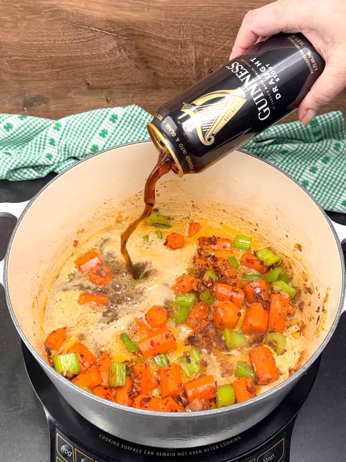 adding Guinness