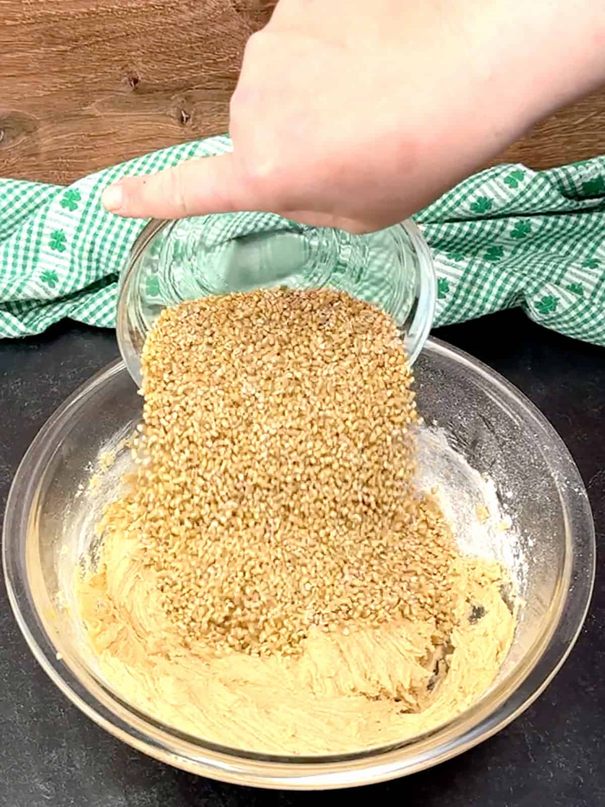adding Irish steel-cut oats for cookies