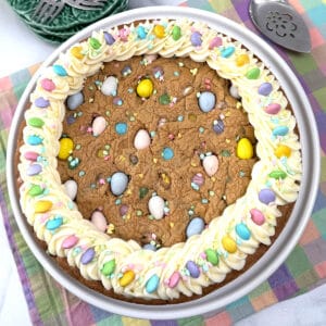 Easy Easter Chocolate Chip Cookie Cake