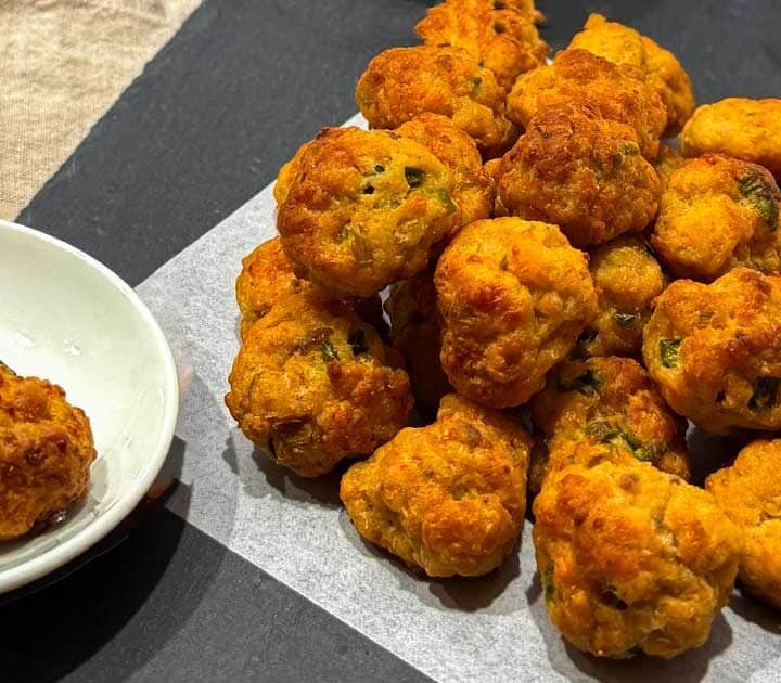 Jalapeno popper sausage balls.