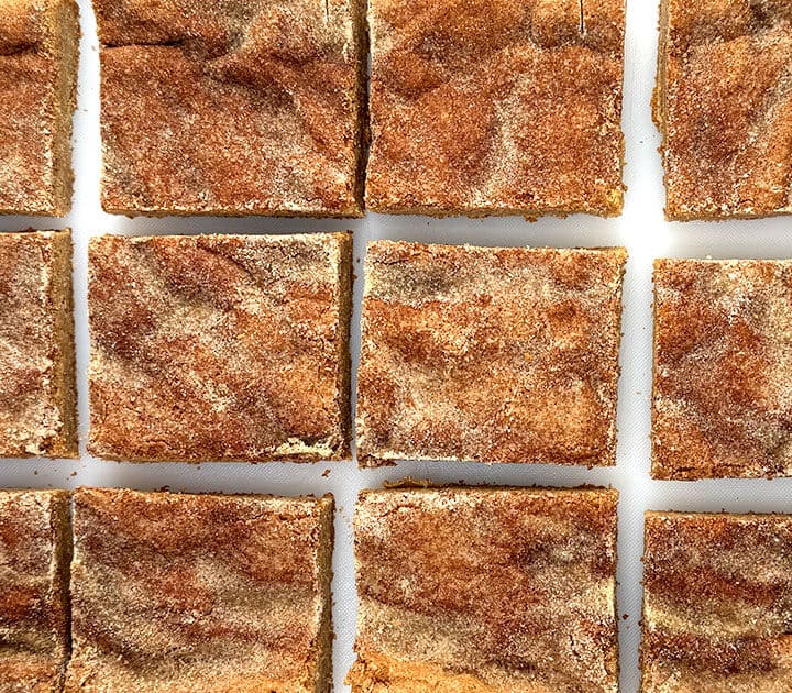 Cinnamon Sugar Churro Blondies
