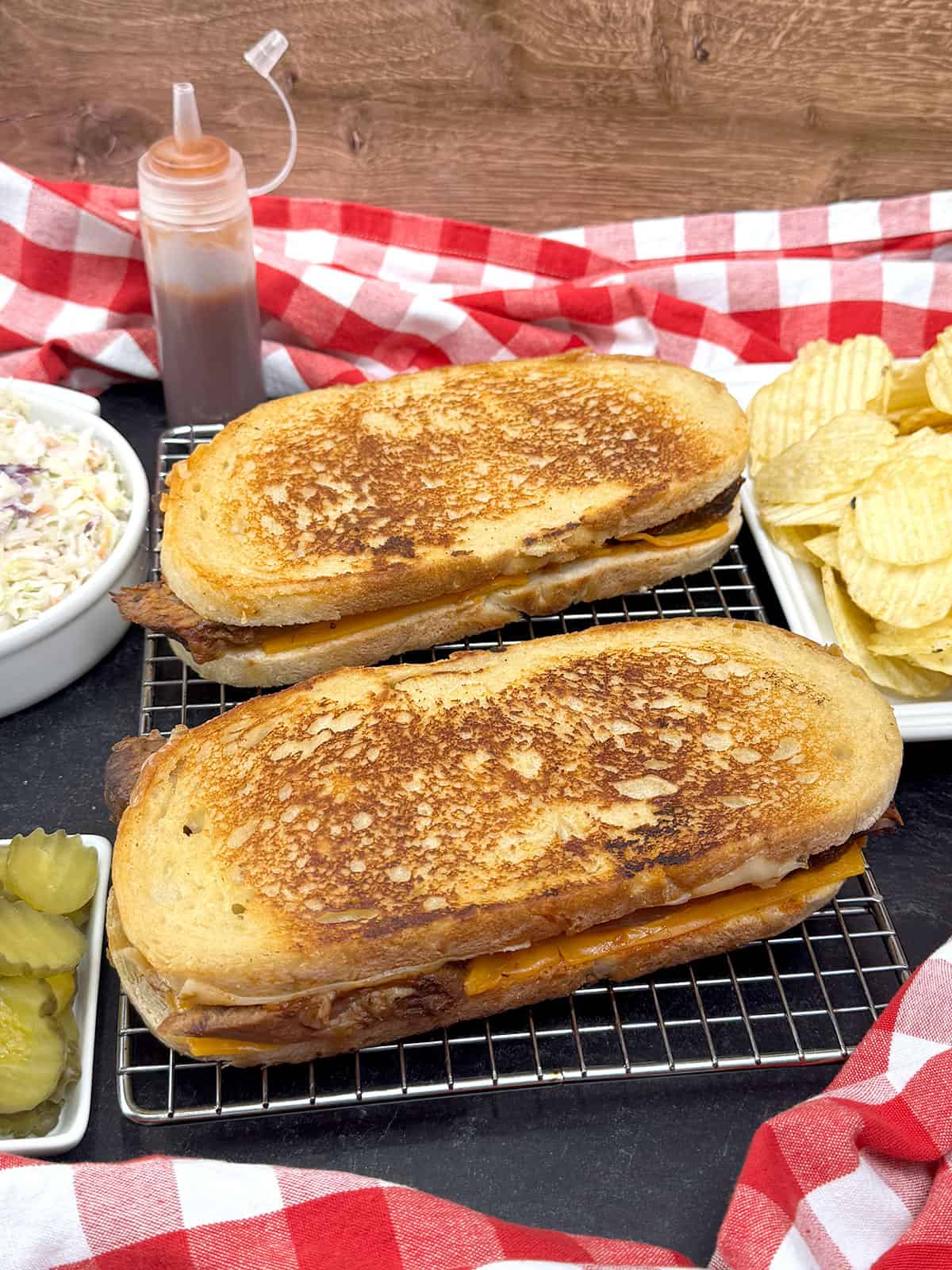 Ultimate BBQ Brisket Melt Sandwich