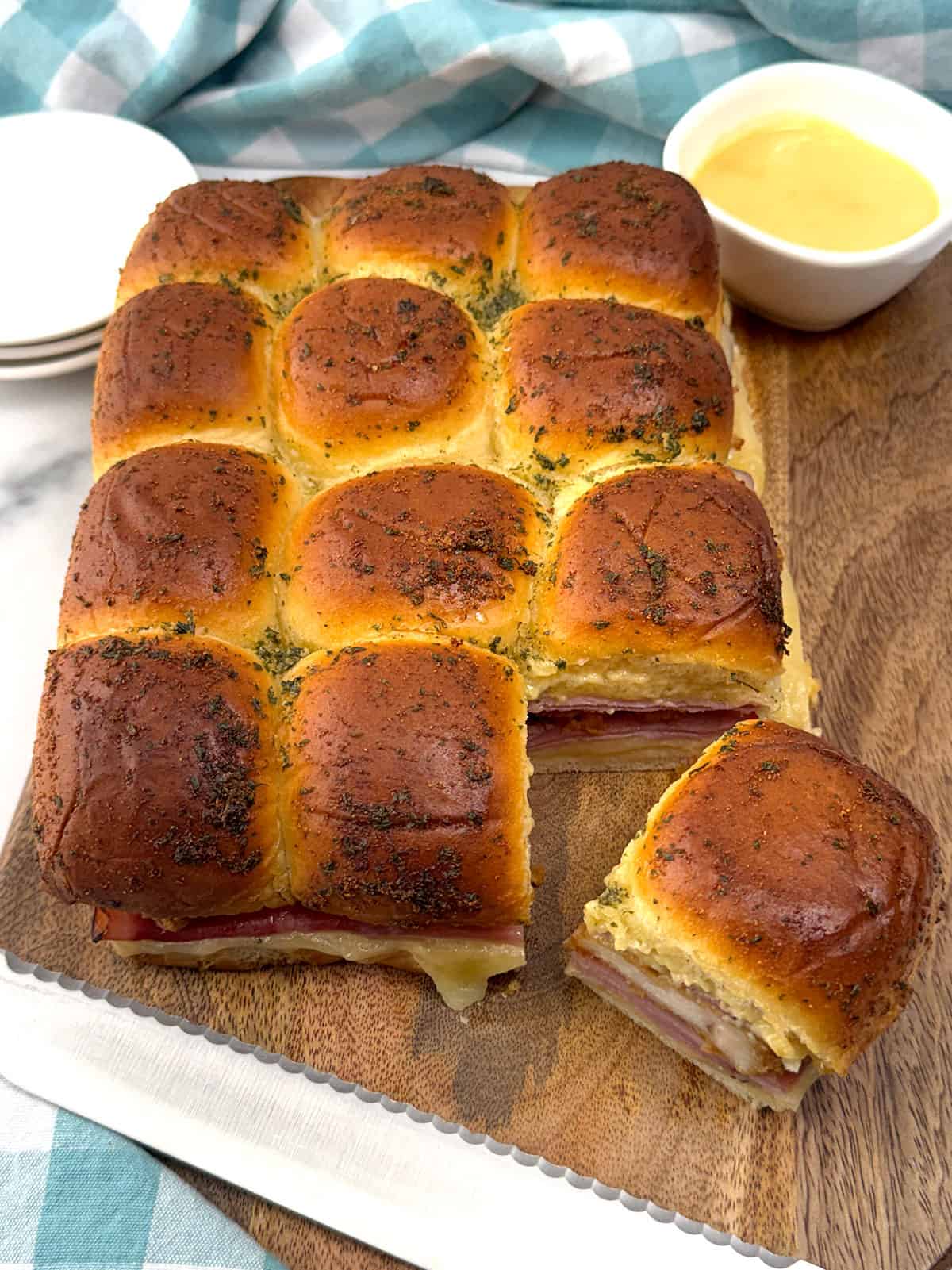 Chicken Cordon Bleu sliders