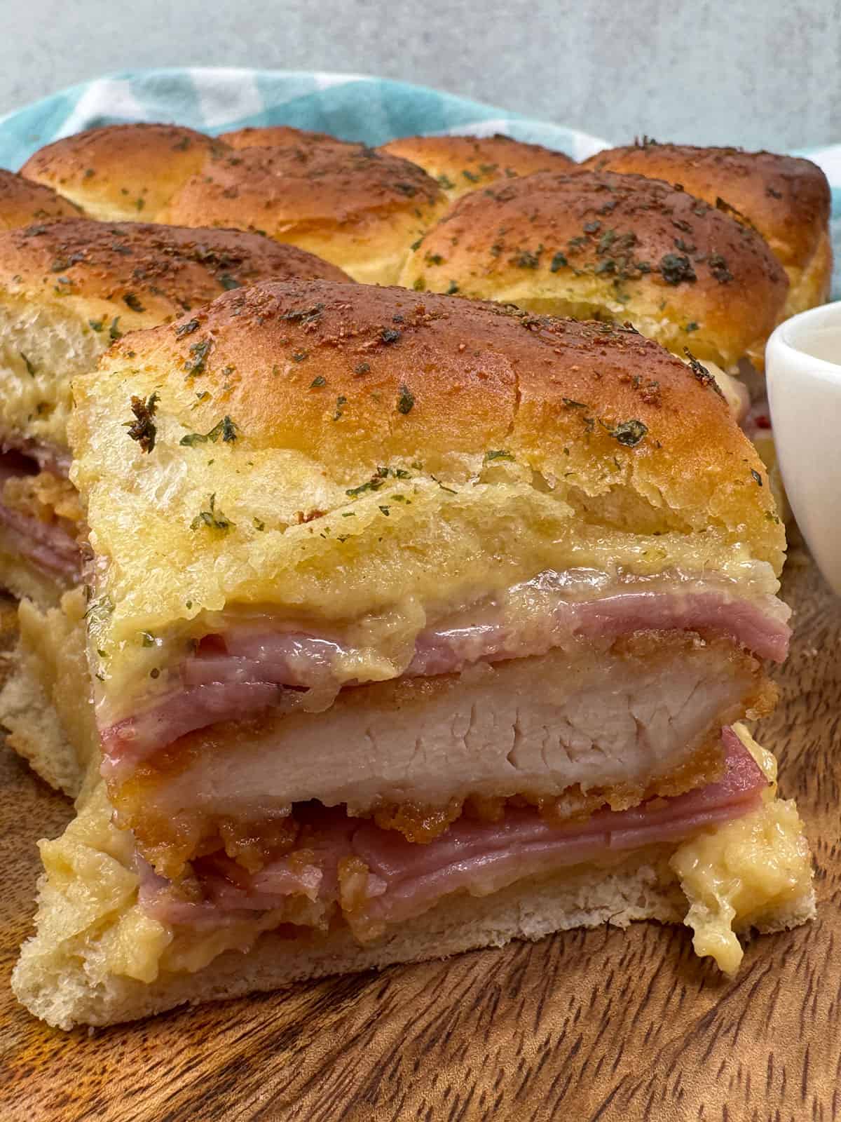 Chicken Cordon Bleu Sliders