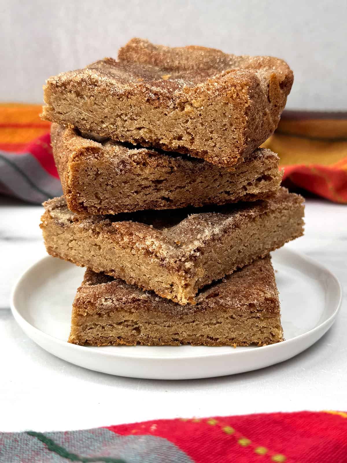 Cinnamon Sugar Churro Blondies
