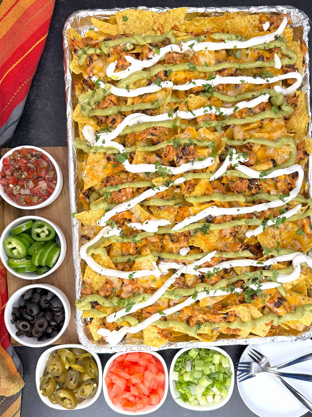 Ultimate Spicy Chicken & Black Bean Nachos