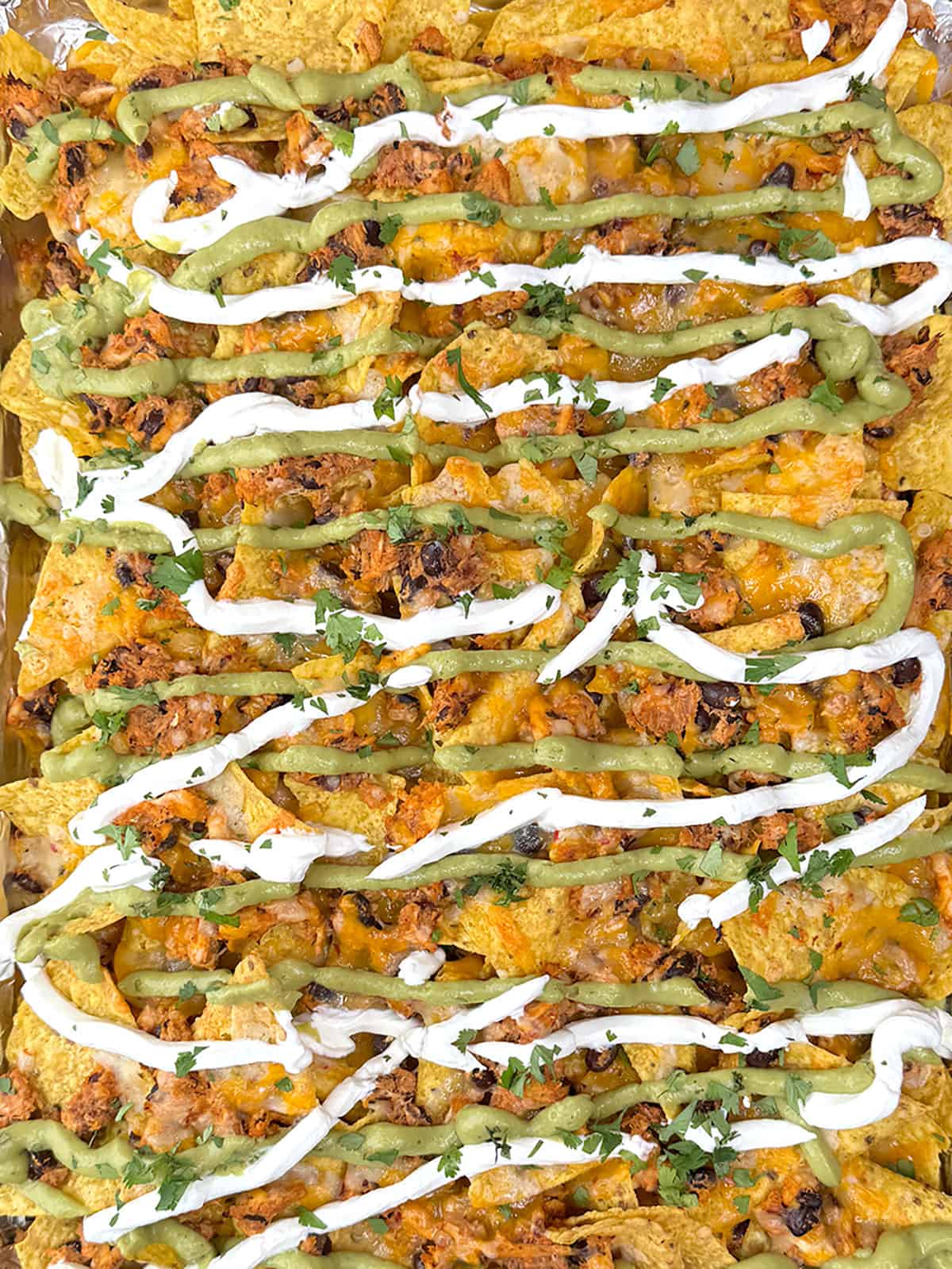 Ultimate Spicy Chicken & Black Bean Nachos
