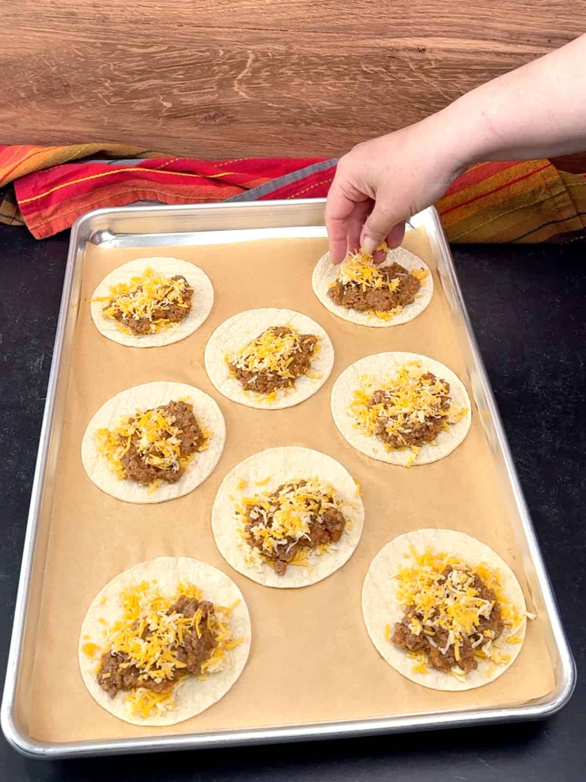 more cheese on top of meat