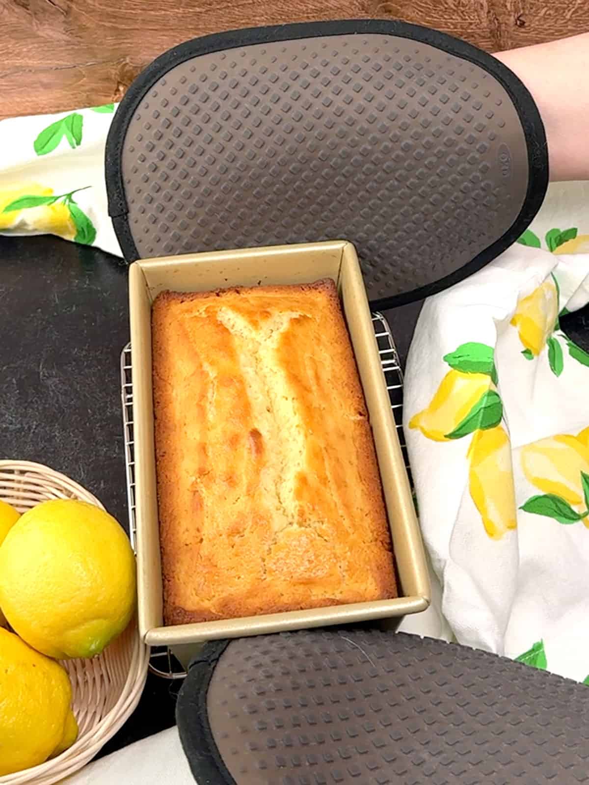 cake out of the oven