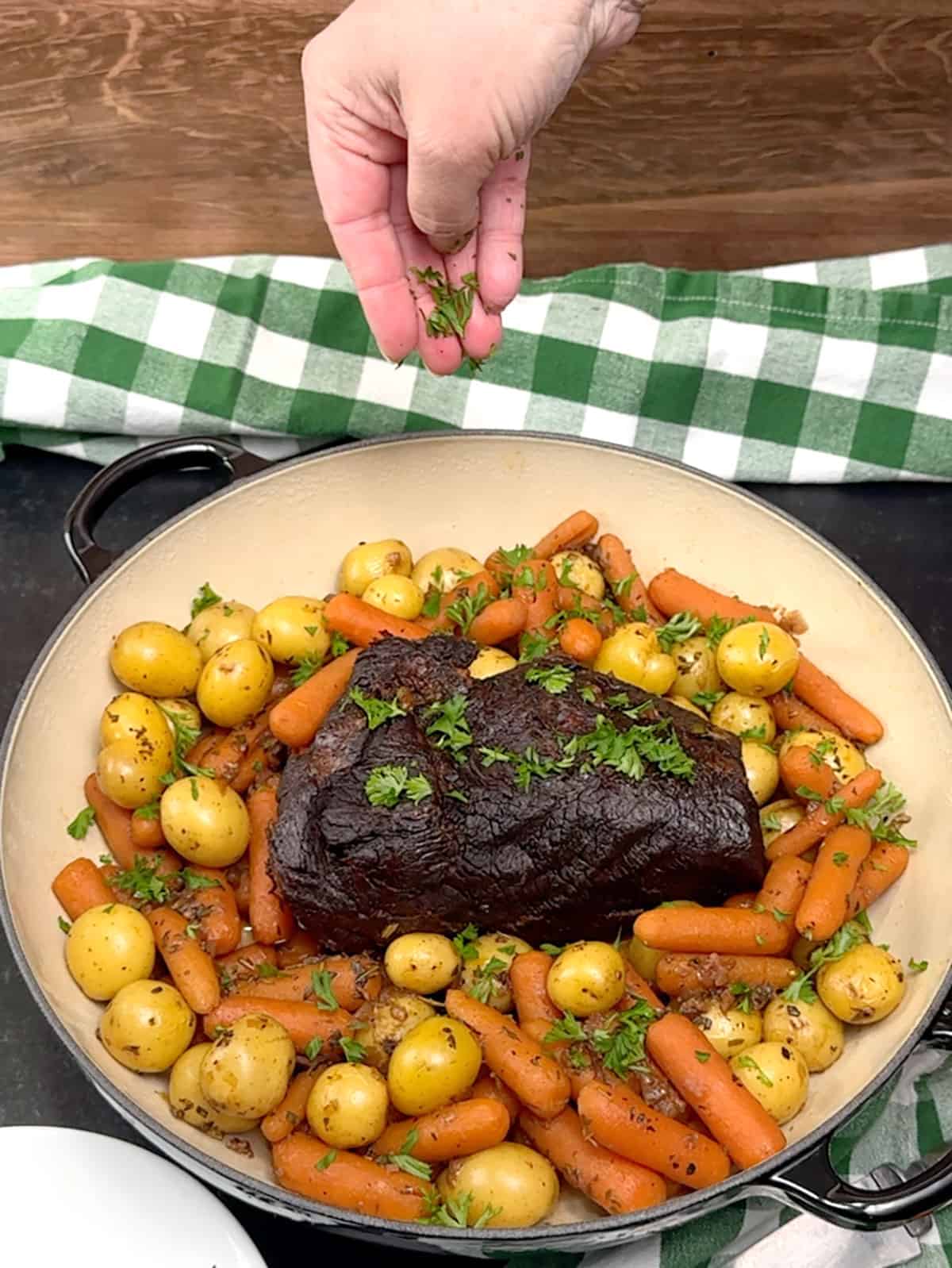 serving Easy Classic One-Pot Pot Roast