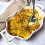 Creamy Chicken Divan Casserole with Rotisserie Chicken.