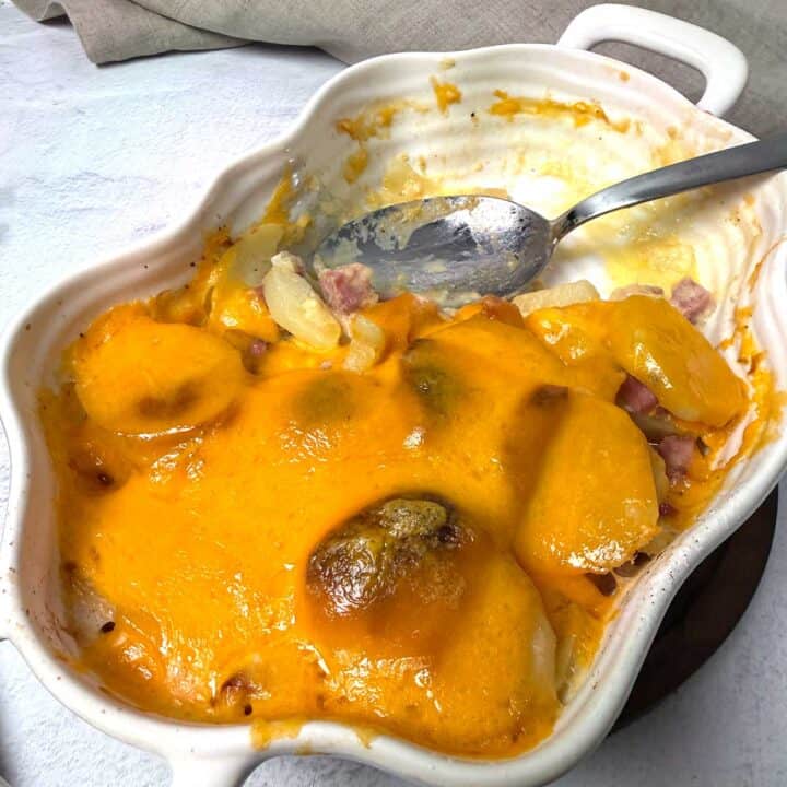 Old-Fashioned Scalloped Potatoes with Ham.