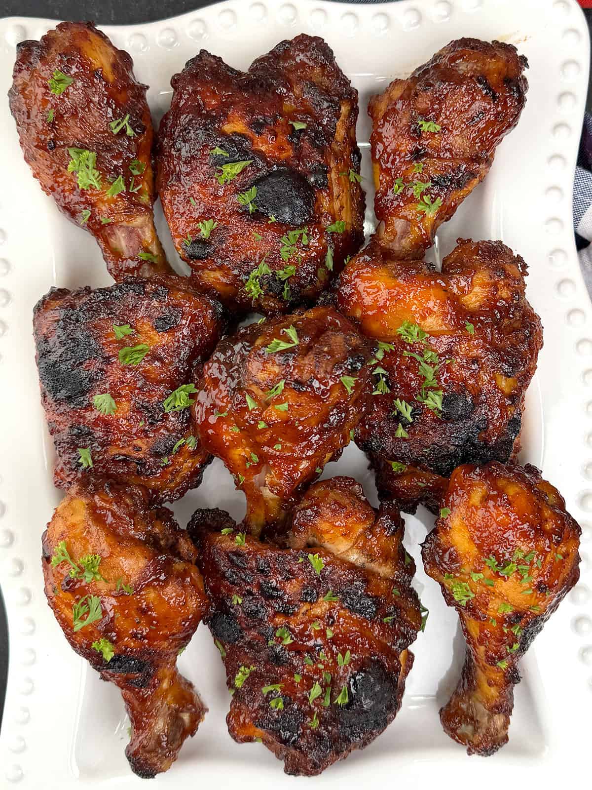 Oven Baked BBQ Chicken Legs & Thighs