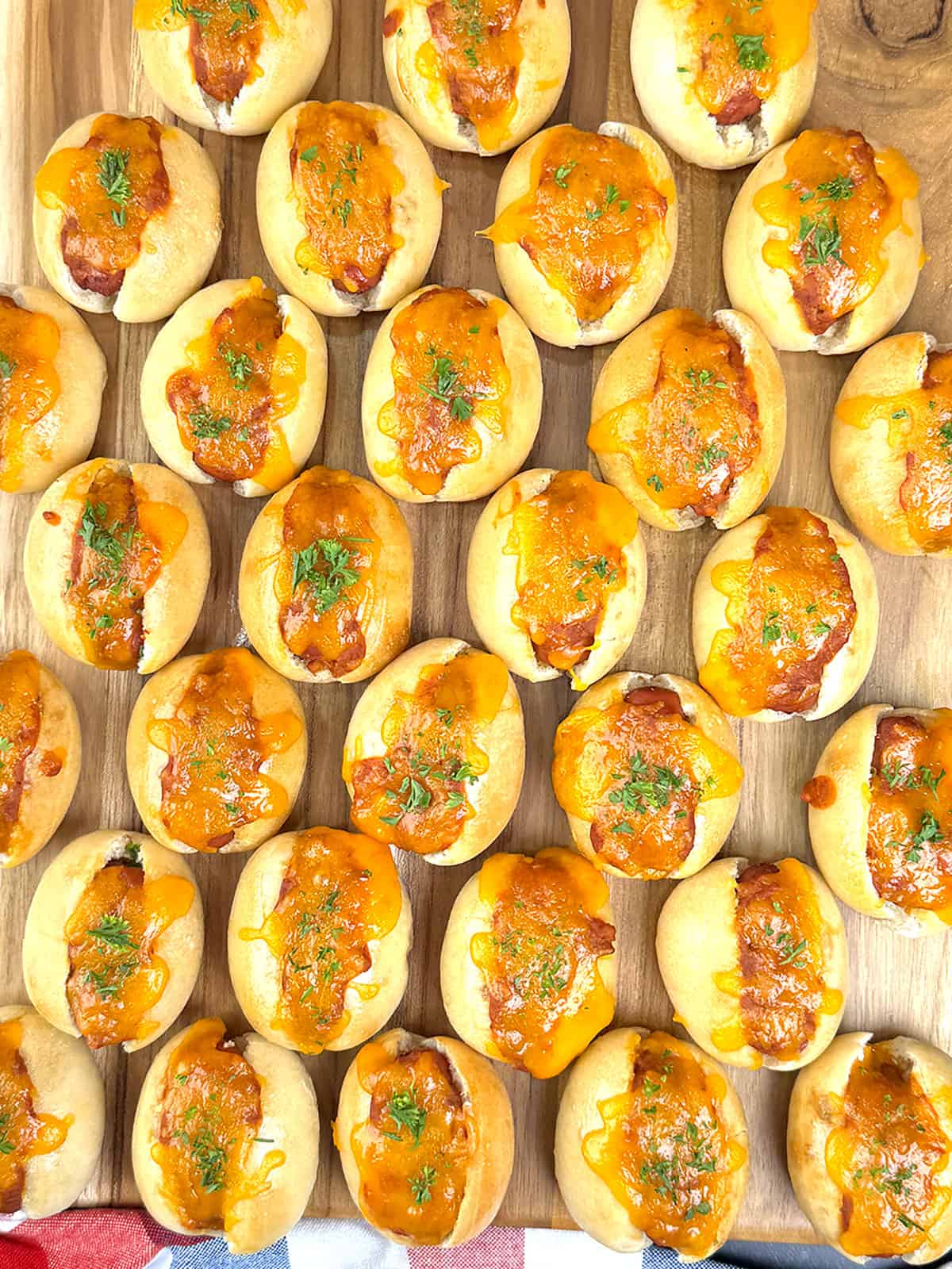 Mini Chili Cheese Dog Sliders