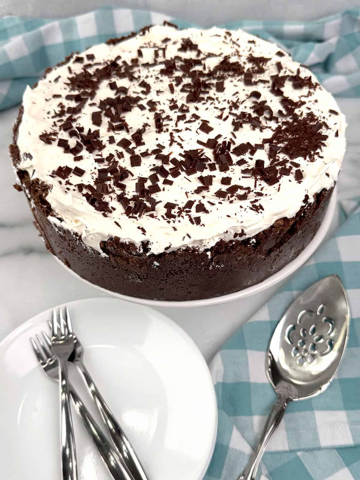 Easy No-Bake Chocolate Cheesecake