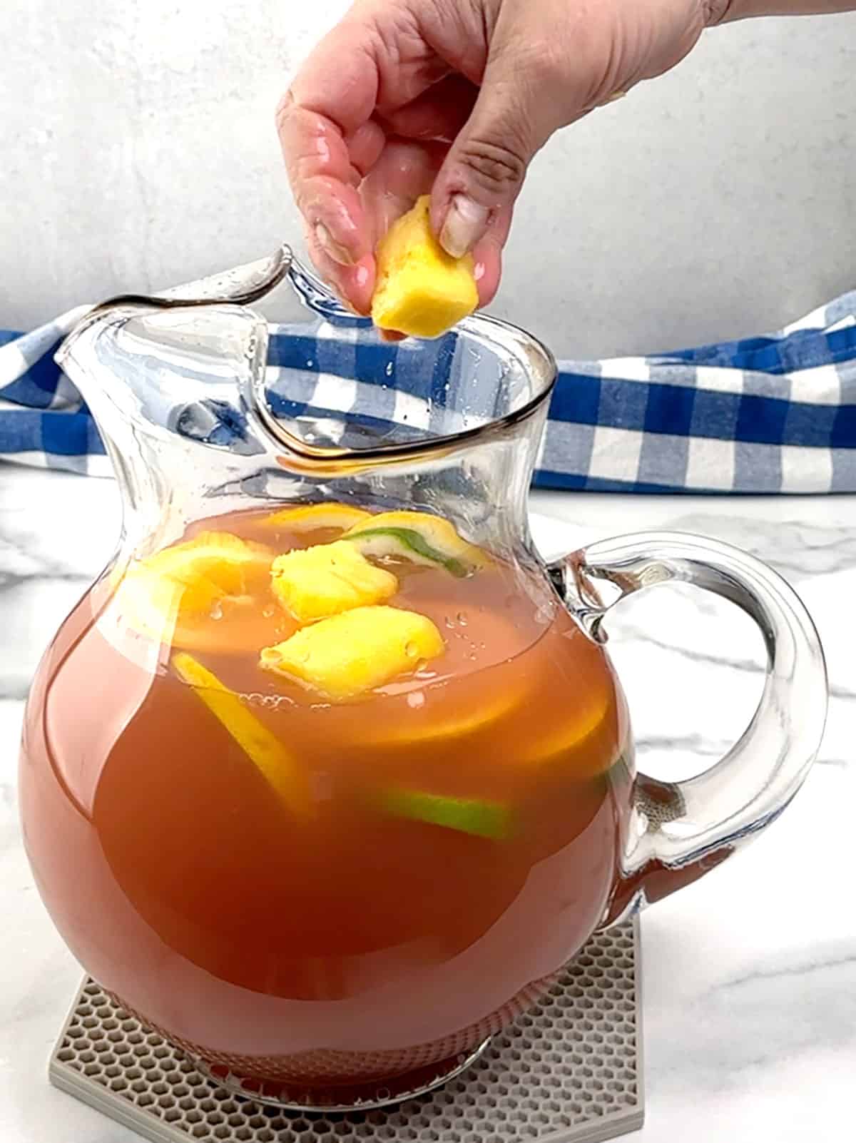 adding fruit