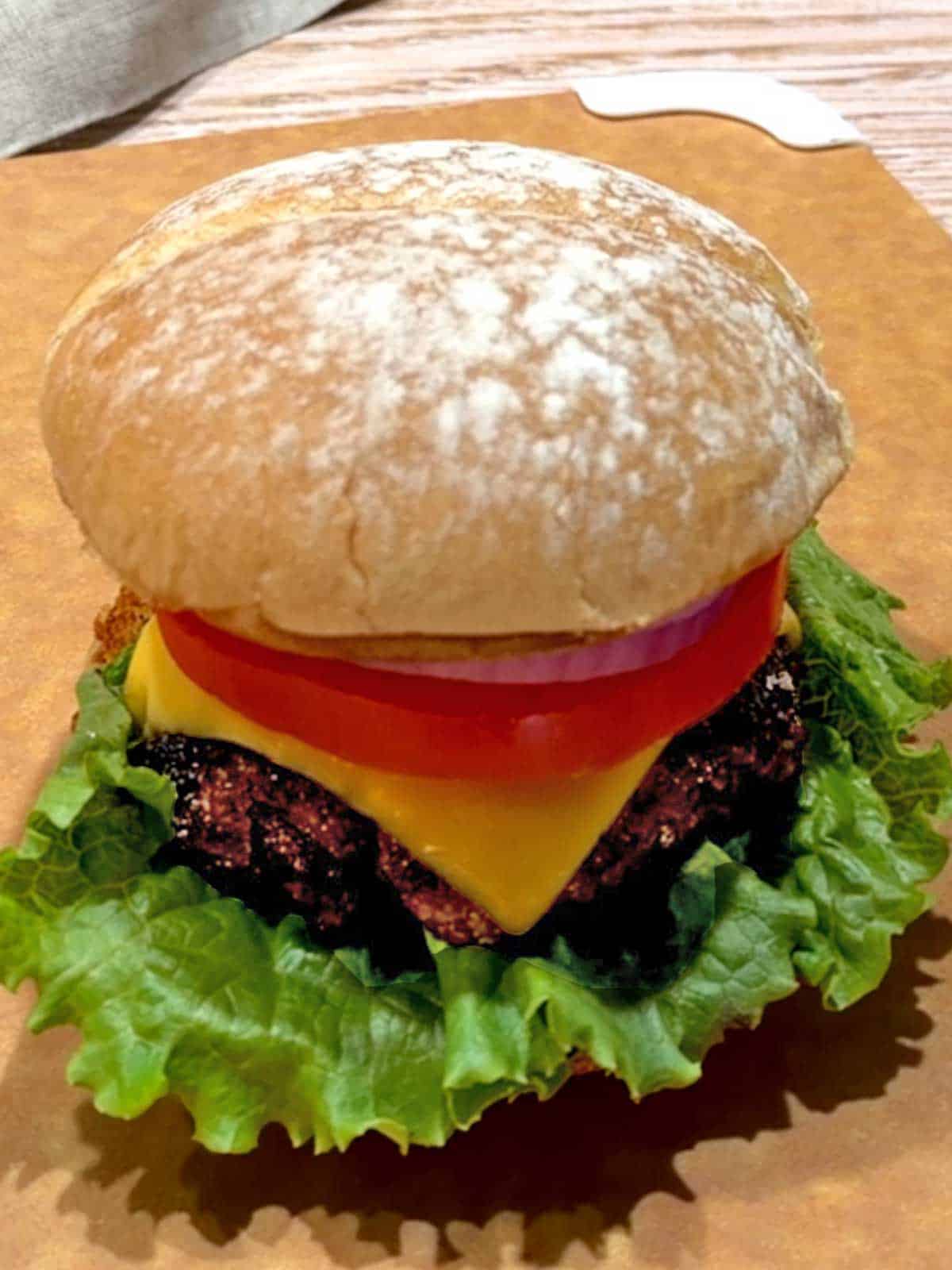 Assembled Bistro Burger.