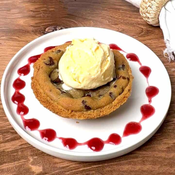Reeses Chocolate Chip Cookie Pie.