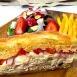 Frontega chicken sandwich.