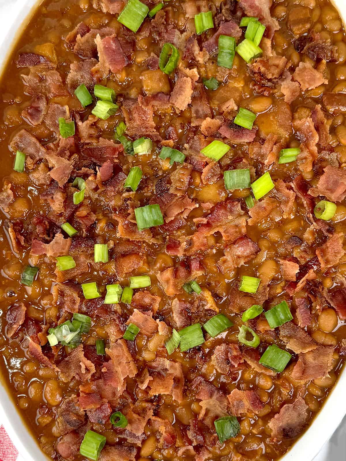 Easy Homemade Crockpot Baked Beans with Bacon