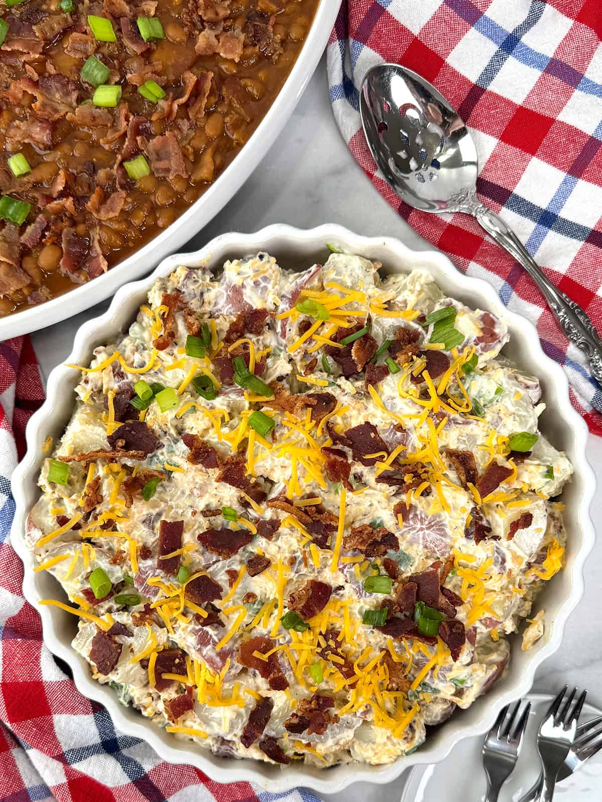 Easy Make Ahead Bacon Ranch Potato Salad
