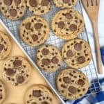 Thick and Chewy Peanut Butter Chocolate Chip Cookies