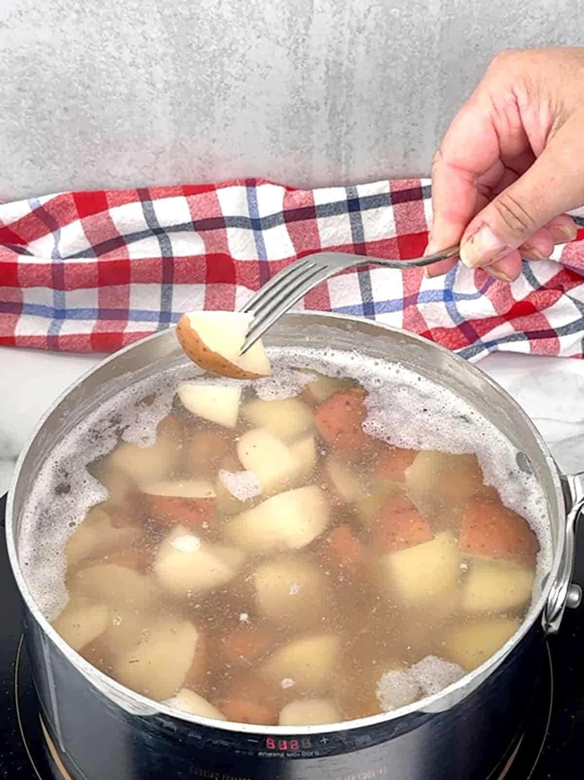 cooking potatoes to for tender