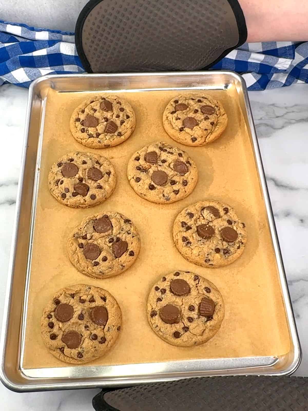 cookies out of oven