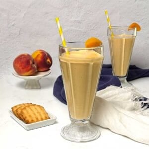 Peach smoothies.