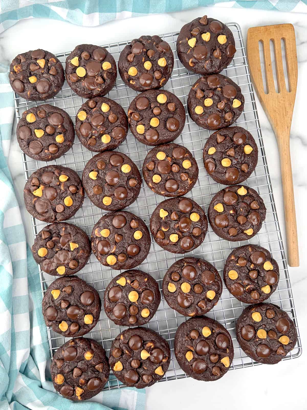 Triple Chocolate Butterscotch Cookies