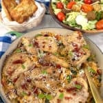 Easy One-Pan Tuscan Thighs Chicken with Orzo