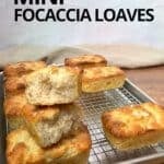 Mini focaccia loaves.